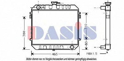 AKS DASIS 150048n -  Радиатор, охлаждение двигателя